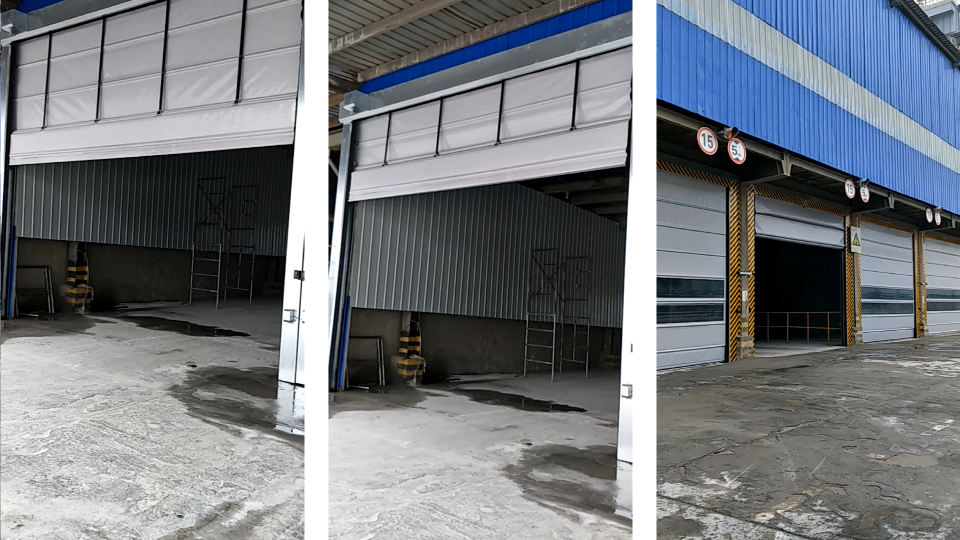 堯柏水泥廠發(fā)散通道安裝堆積門調(diào)試中……