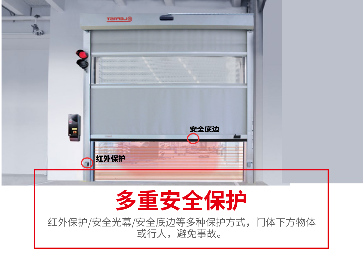  PVC軟簾快速卷簾門-PVC軟簾快速卷簾門廠房智能升級方案